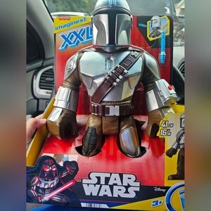 Star Wars Mandalorian Action Figure - Silver and Brown